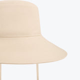 Tie Up Bucket Hat - Ecru