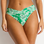 Palmera V Front Mid Bikini Pant - Green - Simply Beach UK