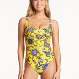 Carnivale Twist Front Multi Fit Swimsuit - Citrus - Simply Beach UK