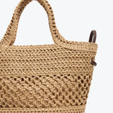 Micro Raffia Basket Beach Bag - Sand