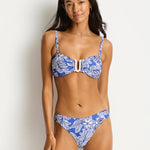 Palmera U Bar Bandeau Bikini Top - Blue - Simply Beach UK
