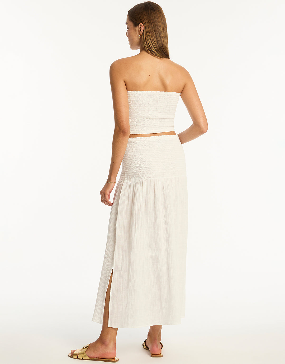 Sunset Beach Skirt - White - Simply Beach UK