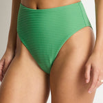 Spinnaker Retro High Waist Bikini Pant - Moss - Simply Beach UK