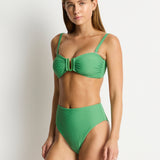 Spinnaker U Bar Bandeau Bikini Top - Moss - Simply Beach UK