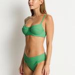 Sea Level Spinnaker Mid Bikini Pant - Moss - Simply Beach UK