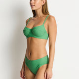 Sea Level Spinnaker Mid Bikini Pant - Moss - Simply Beach UK