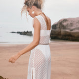 Seafolly Beach Edit Lace Cover Up - White - Simply Beach UK