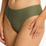 Caracus Mid Bikini Pant - Khaki - Simply Beach UK