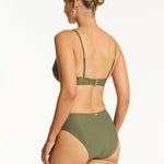Caracus Mid Bikini Pant - Khaki - Simply Beach UK