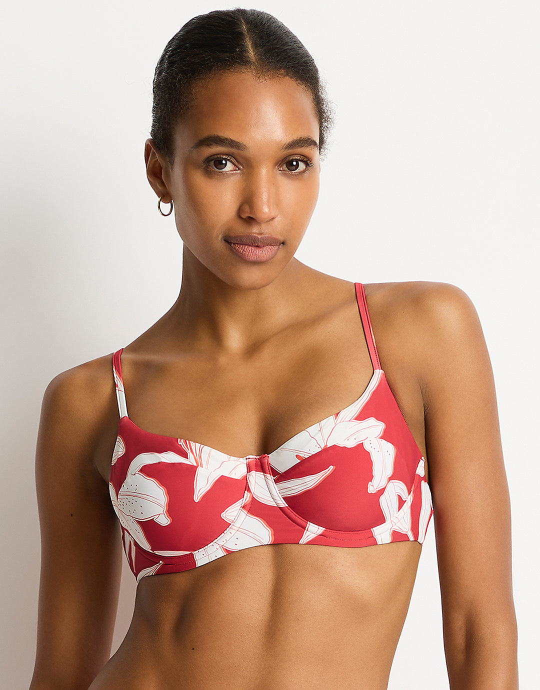 Veridian Balconette Bra Bikini Top - Ruby - Simply Beach UK