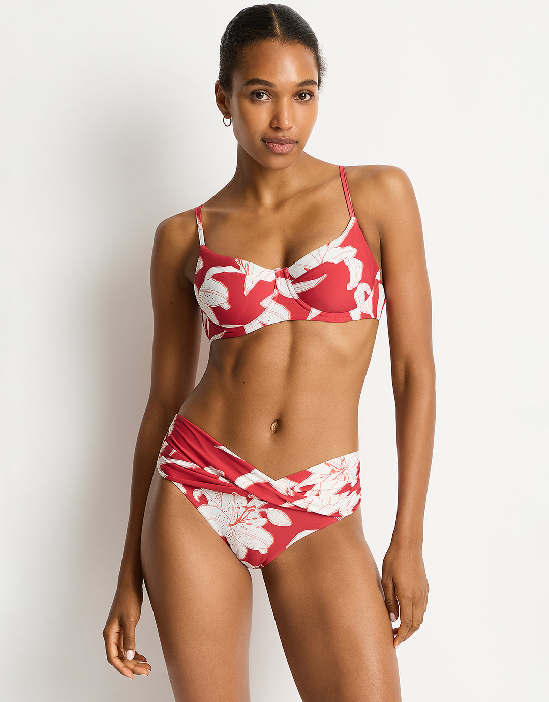 Veridian Balconette Bra Bikini Top - Ruby - Simply Beach UK
