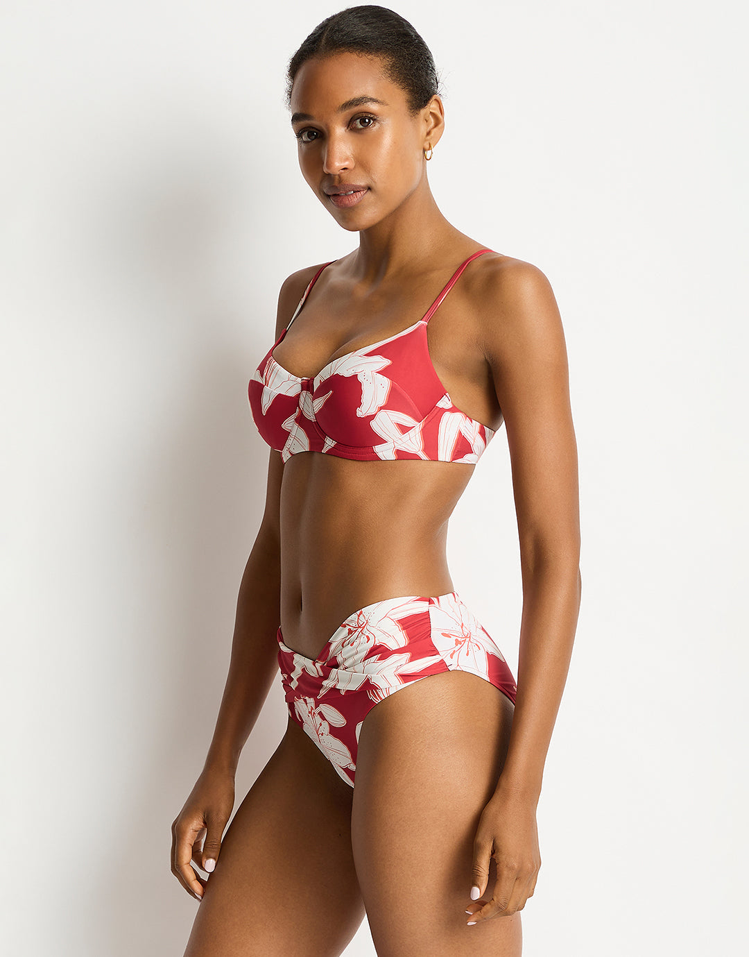 Veridian Balconette Bra Bikini Top - Ruby - Simply Beach UK