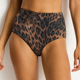 Savanna High Waist Bikini Pant - Chocolate - Simply Beach UK