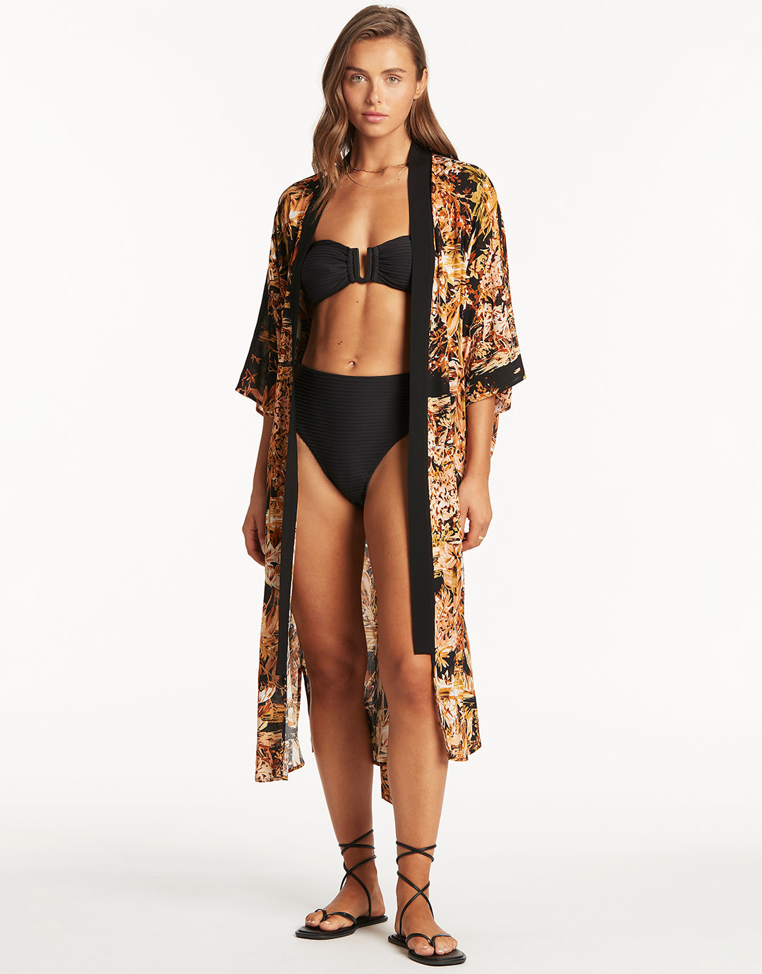 Troppica Kimono - Black - Simply Beach UK