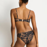 Savanna Twist Bandeau Bikini Top - Chocolate