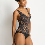 Savanna Longline Tri Tankini Top - Chocolate - Simply Beach UK