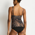 Savanna Longline Tri Tankini Top - Chocolate - Simply Beach UK