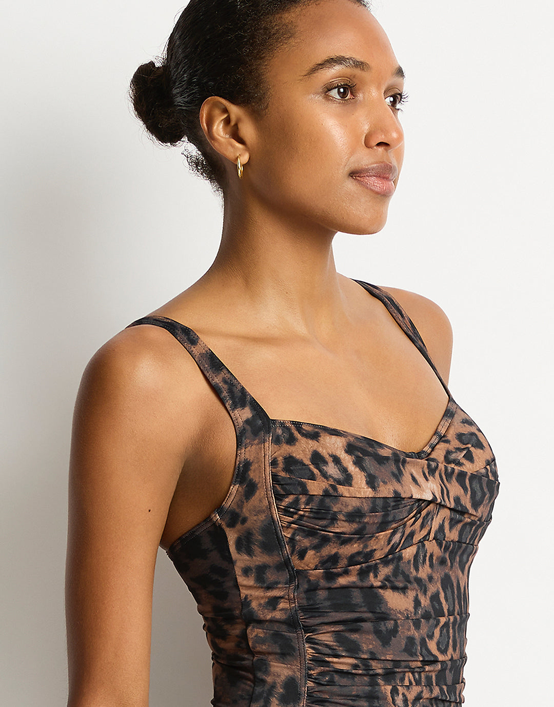 Savanna Twist Front Multifit Swimsuit - Chocolate - Simply Beach UK