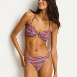 Tessera U Bar Bandeau Bikini Top - Blue - Simply Beach UK