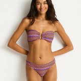 Tessera U Bar Bandeau Bikini Top - Blue - Simply Beach UK