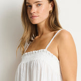 Ripples Maxi Bandeau Dress - White
