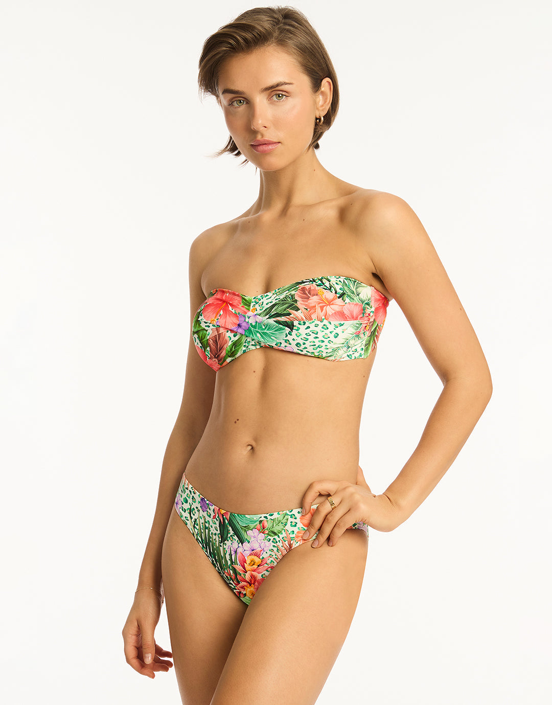 Dolce Twist Bandeau Bikini Top - Print - Simply Beach UK