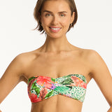 Dolce Twist Bandeau Bikini Top - Print - Simply Beach UK