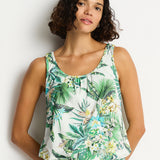 Sea Level Breezer Blouson Tankini Top - White - Simply Beach UK