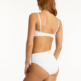 Interlace Bandeau Bikini Top - White - Simply Beach UK