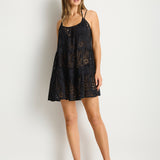 Ibiza Tie Back Short Sundress - Black - Simply Beach UK