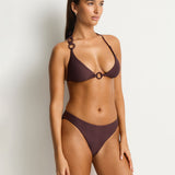 Zen Tri Bikini Top - Cocoa