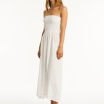 Heatwave Bandeau Maxi Dress - White - Simply Beach UK