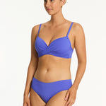 Essentials Edit Mid Bikini Pant - Iris - Simply Beach UK