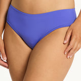 Essentials Edit Mid Bikini Pant - Iris - Simply Beach UK