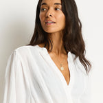 Salt Boho Shirt - White - Simply Beach UK