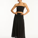 Sunset Beach Skirt - Black - Simply Beach UK