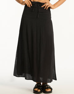 Sunset Beach Skirt - Black - Simply Beach UK