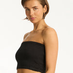 Sunset Beach Bandeau Top - Black - Simply Beach UK