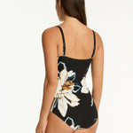 La Luna Twist Bandeau Swimsuit - Black - Simply Beach UK