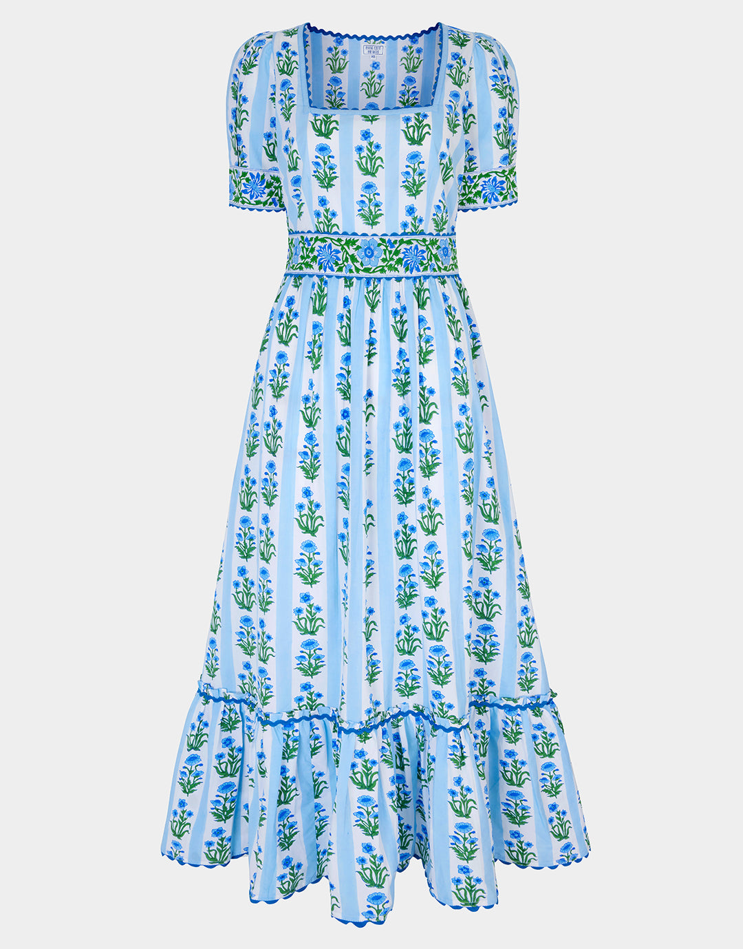 Evelyn Dress - Sky Lily Stripe - Simply Beach UK