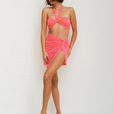 Double Tie Bandeau Top - Hot Pink - Simply Beach UK