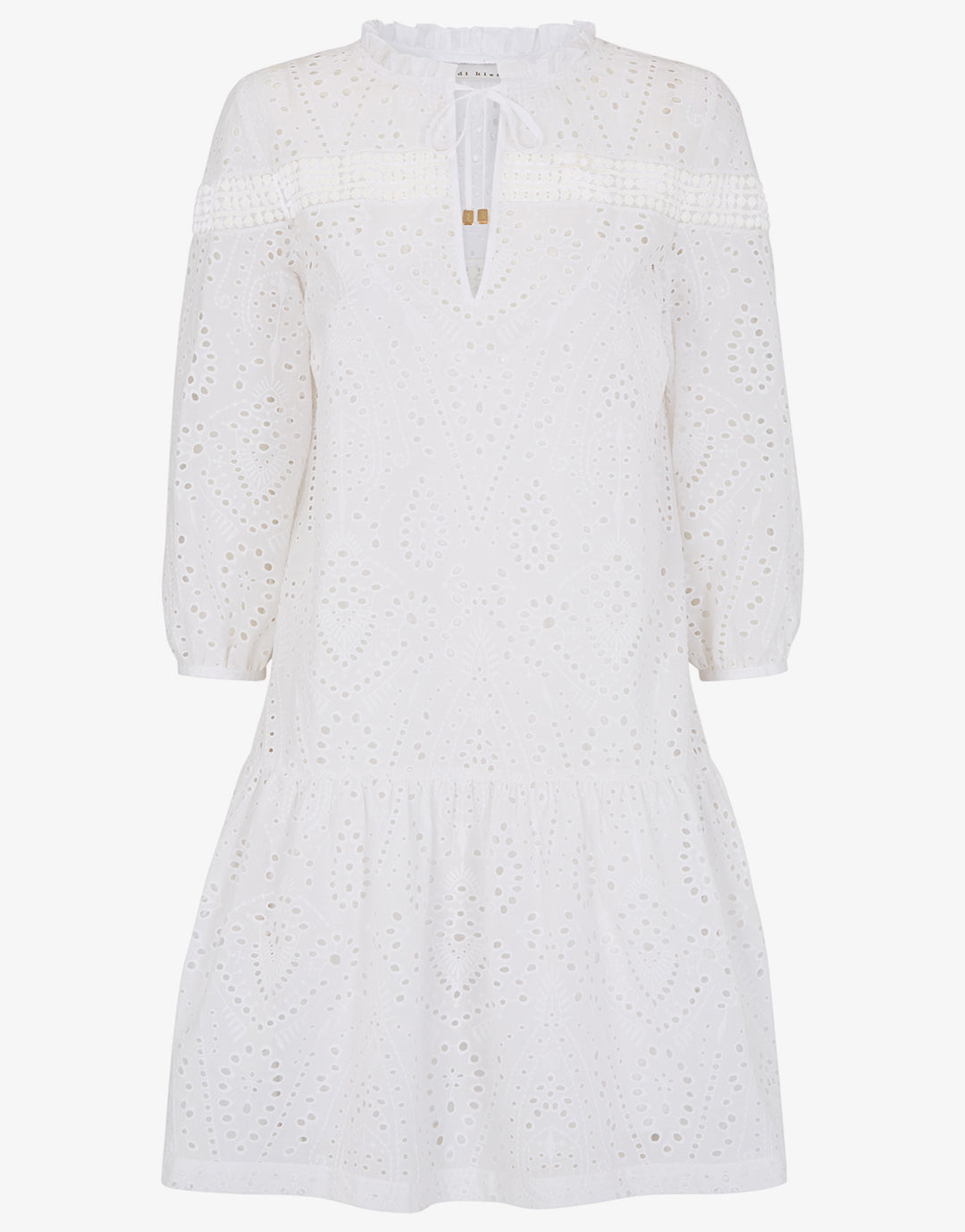 Solta Broderie Anglaise Dress - White Solta Broderie Anglaise Dress - White