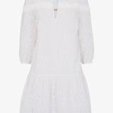 Solta Broderie Anglaise Dress - White - Simply Beach UK