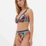 Nuria Ferrer Sorella Plunge Bikini Top - Multi - Simply Beach UK