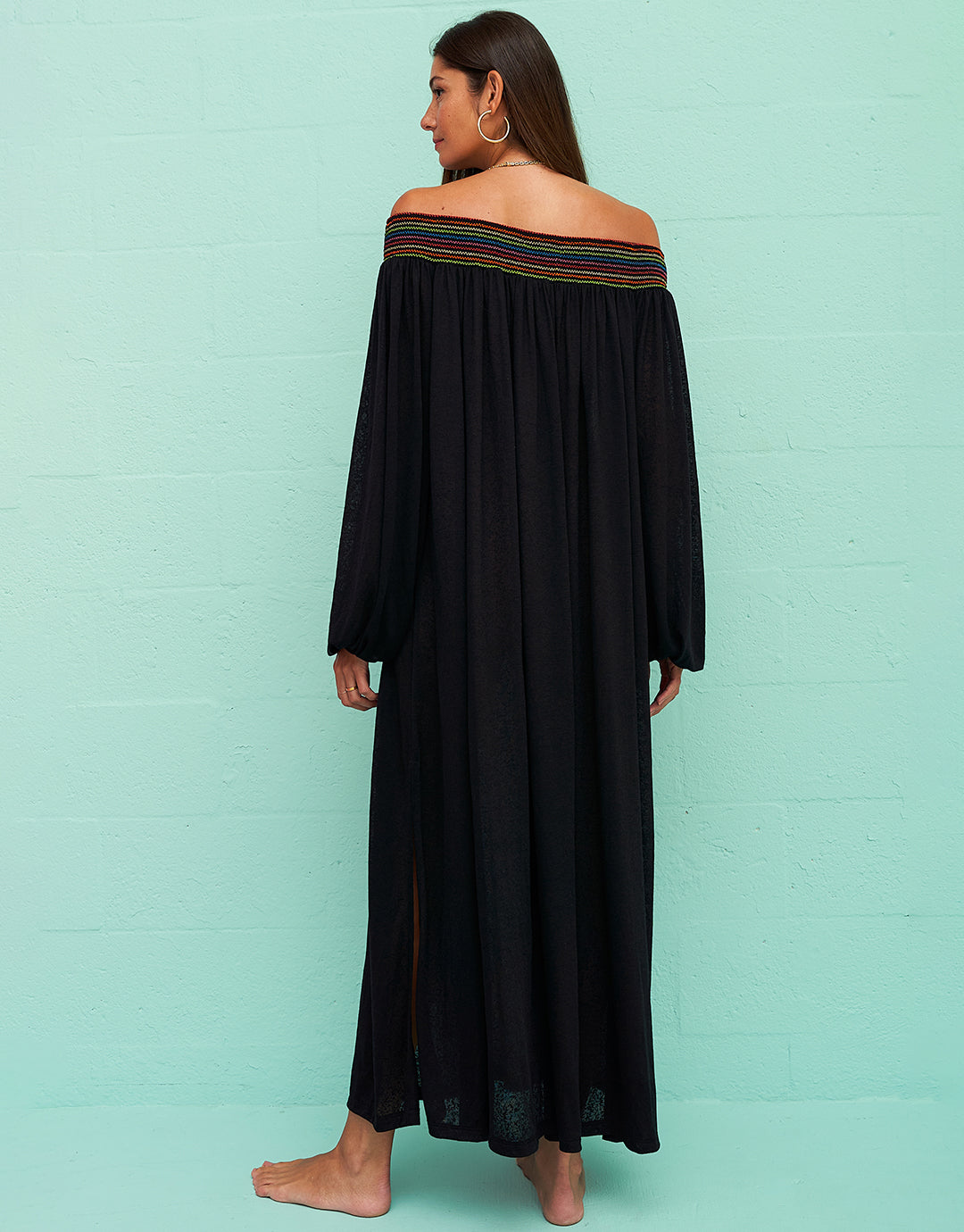 【INSTANTFUNK】24SS Off-the-shoulder shirred long dress Khanums Slinky Off The Shoulder Maxi Dress in Khaki | REVOLVE