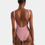 Hunza G Square Neck Swimsuit - Dusty Pink - Simply Beach UK