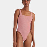 Hunza G Square Neck Swimsuit - Dusty Pink - Simply Beach UK