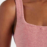 Hunza G Square Neck Swimsuit - Dusty Pink - Simply Beach UK