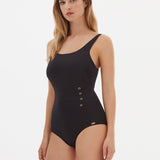 Nuria Ferrer Stella High Front Swimsuit - Black - Simply Beach UK