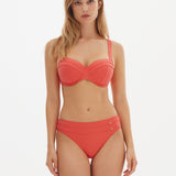 Nuria Ferrer Stella Balcony Bikini Top - Coral - Simply Beach UK